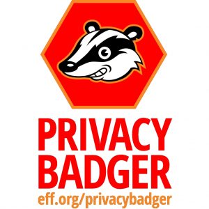 il musetto di una faina bianca e nera il simbolo del privact badger realizzato da eff